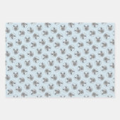 Feuille De Papier Cadeau Norvégien Elkhound Peinture Cute Original Chien Ar (Devant)