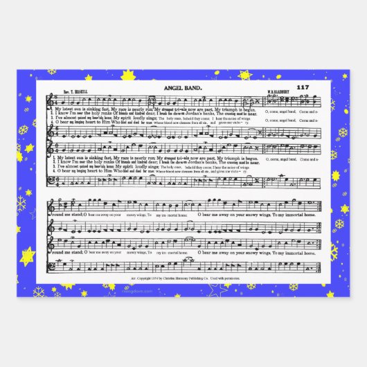 Feuille De Papier Cadeau Note de forme (Devant 3)