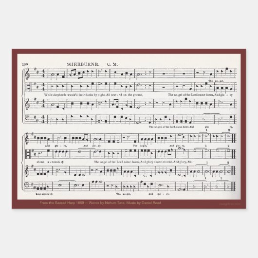 Feuille De Papier Cadeau Note de forme (Devant)