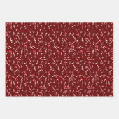 Feuille De Papier Cadeau Notes de musique sucre de canne (Devant 3)