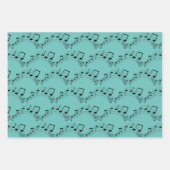 Feuille De Papier Cadeau Notes musicales (Devant)