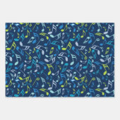 Feuille De Papier Cadeau Notes musicales (Devant 2)