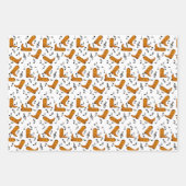 Feuille De Papier Cadeau Notes musicales des Boots de Cowboy (Devant 3)