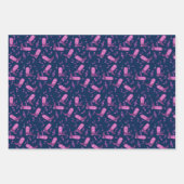 Feuille De Papier Cadeau Notes musicales des Boots de Cowboy (Devant 2)