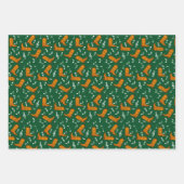 Feuille De Papier Cadeau Notes musicales des Boots de Cowboy (Devant)
