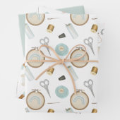 Feuille De Papier Cadeau Notions de couture pour l'artisan (En situation)