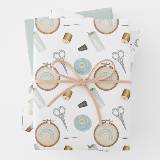 Feuille De Papier Cadeau Notions de couture pour l'artisan (En situation)