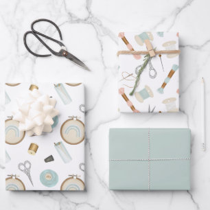 Feuille De Papier Cadeau Notions de couture pour l'artisan