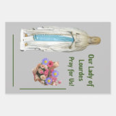 Feuille De Papier Cadeau Notre Dame de Lourdes (Devant 3)