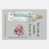 Feuille De Papier Cadeau Notre Dame de Lourdes (Devant)
