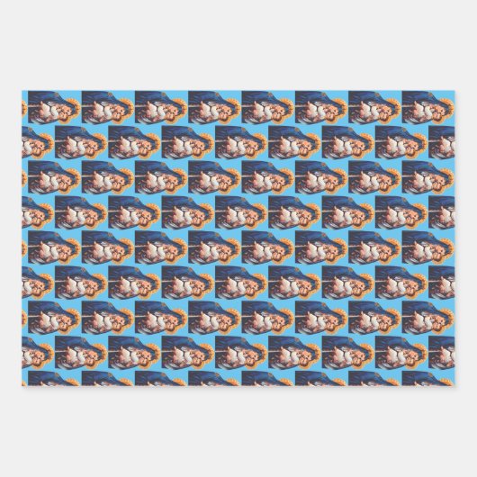 Feuille De Papier Cadeau Notre-Dame du Mont Carmel (Devant)