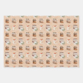 Feuille De Papier Cadeau Nourriture et boissons de Noël (Devant 3)