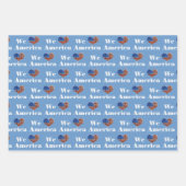 Feuille De Papier Cadeau Nous aimons l'Amérique (Devant)