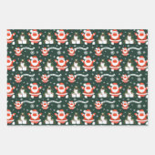 Feuille De Papier Cadeau Nous L'Avons Roulé ! Masque Père Noël amusant et p (Devant)