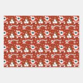 Feuille De Papier Cadeau Nous L'Avons Roulé ! Masque Père Noël amusant et p (Devant 3)