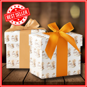 Feuille De Papier Cadeau Nous Pouvons Attendre À Plus Tard Le Baby shower D