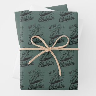 Feuille De Papier Cadeau Nous sommes des amateurs de golf drôles de golf Cl