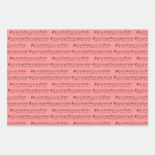 Feuille De Papier Cadeau Nous vous souhaitons un joyeux Noël brillant (Devant 2)