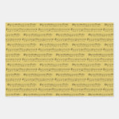 Feuille De Papier Cadeau Nous vous souhaitons un joyeux Noël classique note (Devant)