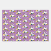 Feuille De Papier Cadeau Nouvel An Eve Chat Drôle (Devant 3)