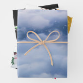 Feuille De Papier Cadeau Nuages (En situation)