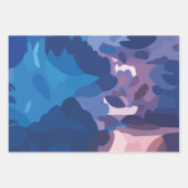 Feuille De Papier Cadeau Nuages colorés d'orage (Devant)