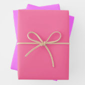 Feuille De Papier Cadeau Nuances 3 tons rose Ultra Fuchsia (En situation)