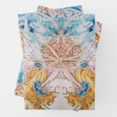 Feuille De Papier Cadeau Nuances d'anges  (En situation)