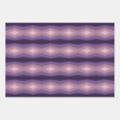 Feuille De Papier Cadeau Nuances D'Art Abstrait Géométrique Violet (Devant)