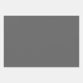 Feuille De Papier Cadeau Nuances de gris fusée de l'espace extra-atmosphéri (Devant 3)