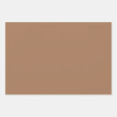 Feuille De Papier Cadeau Nuances de rayures Brown (Devant 3)