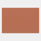 Feuille De Papier Cadeau Nuances modernes rouille (Devant 2)