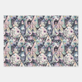 Feuille De Papier Cadeau Nuit d'Halloween enchantée (Devant 3)