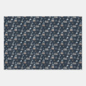 Feuille De Papier Cadeau Nuit d'hiver (Devant 3)