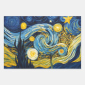 Feuille De Papier Cadeau Nuit étoilée (Devant 2)