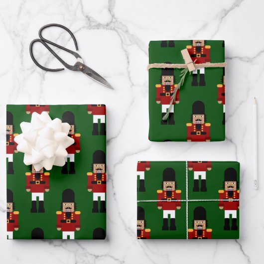 Feuille De Papier Cadeau Nutcracker - (Recto)