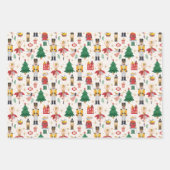 Feuille De Papier Cadeau Nutcracker Ballet Motif de vacances (Devant)