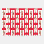 Feuille De Papier Cadeau Nutcracker Noël 3 Coordination (Devant 3)