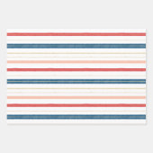 Feuille De Papier Cadeau Nutcracker Noël Famille Photo Plaid Stripes (Devant)