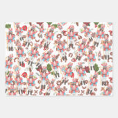 Feuille De Papier Cadeau Nutcracker Photo Face Funky Noël (Devant)