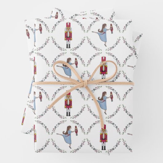 Feuille De Papier Cadeau Nutcracker Suite Ballet classique Noël (En situation)