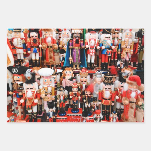 Feuille De Papier Cadeau Nutcracker Toss Christmas Candy 3  (Devant 3)