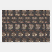 Feuille De Papier Cadeau Nutcracker Trio Noir de Noël (Devant)