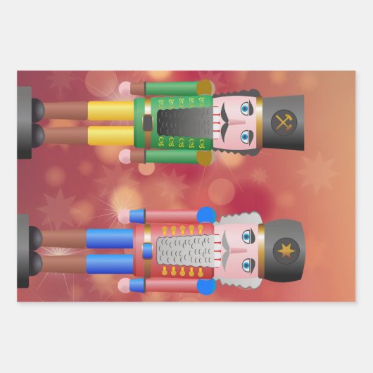 Feuille De Papier Cadeau Nutcrackers (Devant 2)