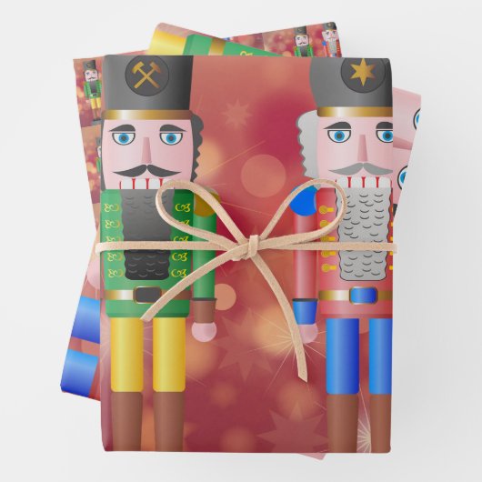 Feuille De Papier Cadeau Nutcrackers (En situation)