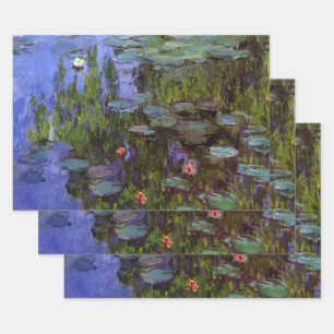 Feuille De Papier Cadeau Nymphéas de Claude Monet