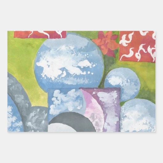 Feuille De Papier Cadeau Observance Folk Art par AnyaC (Devant)