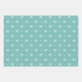 Feuille De Papier Cadeau Occasion spéciale bleu et blanc doux (Devant)