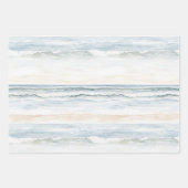 Feuille De Papier Cadeau Ocean Beach Coast Starfish Birthday (Devant 3)