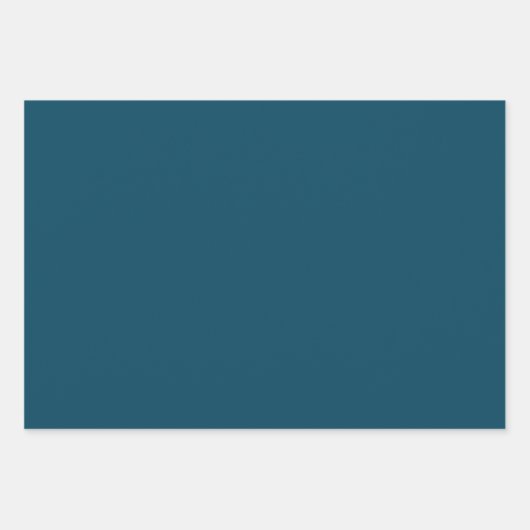 Feuille De Papier Cadeau Océan bleu (Devant)